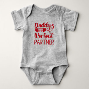 Daddy's Gym Baby Grow Funny Workout Geschenke Strampler