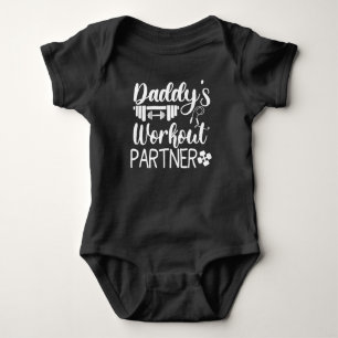 Daddy's Gym Baby Grow Funny Workout Geschenke Strampler