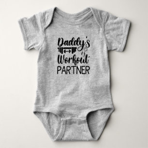 Daddy's Gym Baby Grow Funny Workout Geschenke Strampler