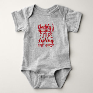 Daddy's Gym Baby Grow Funny Workout Geschenke Strampler