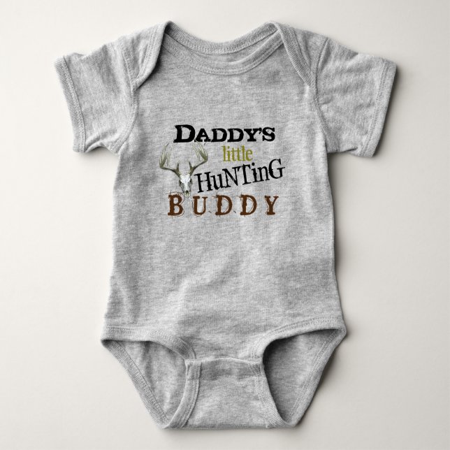 Daddys Hunting Buddy Baby Bodysuit Baby Strampler (Vorderseite)