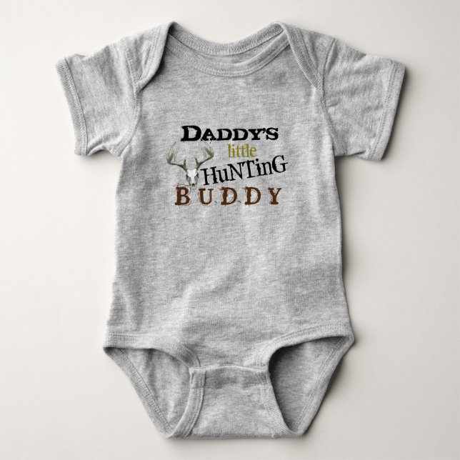 Daddys Hunting Buddy Baby Bodysuit Strampler (Vorderseite)