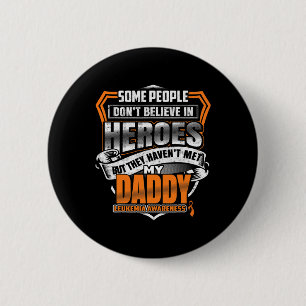 Daddys Kampf ist mein Kampf gegen Leukämie Bewusst Button