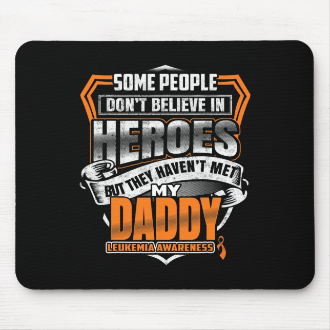 Daddys Kampf ist mein Kampf gegen Leukämie Bewusst Mousepad (Vorne)