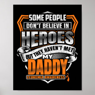 Daddys Kampf ist mein Kampf gegen Leukämie Bewusst Poster