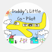 Daddys kleine Co-Pilot-Kinder-T - Shirt