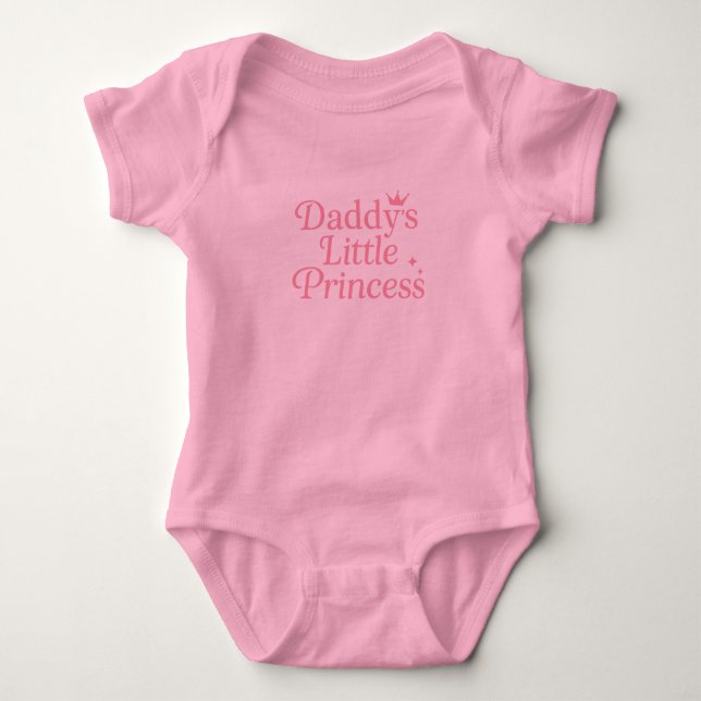 Daddys kleine Prinzessin Baby Strampler (Vorderseite)