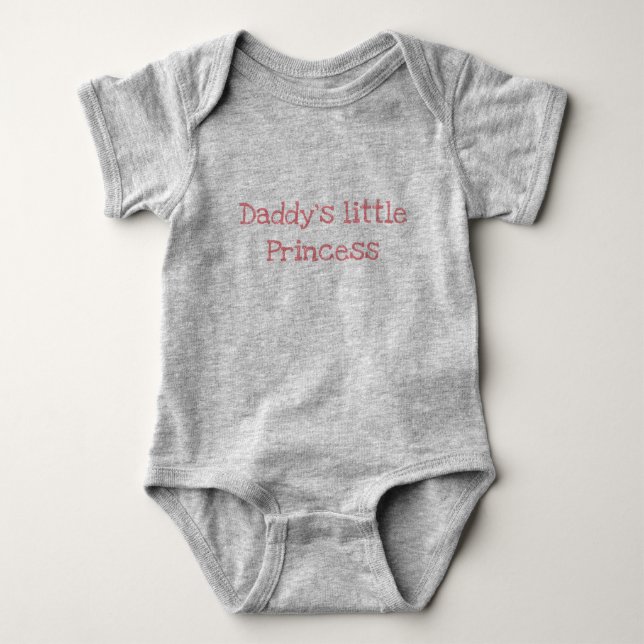 Daddy's kleine Prinzessin Baby Strampler (Vorderseite)