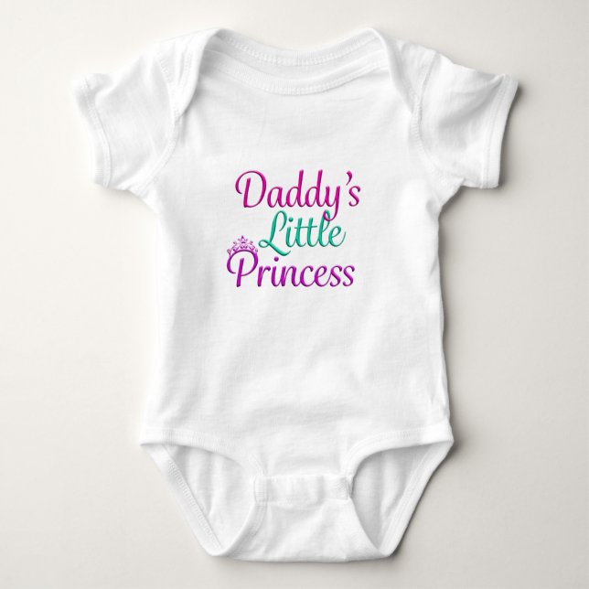 Daddys kleine Prinzessin Baby Strampler (Vorderseite)
