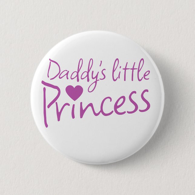 Daddys kleine Prinzessin Button (Vorderseite)