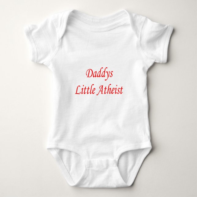 Daddys kleiner Atheist Baby Strampler (Vorderseite)