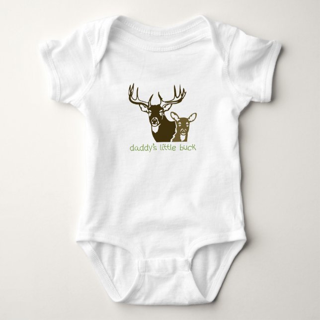 Daddys Kleiner Buck Baby Strampler (Vorderseite)