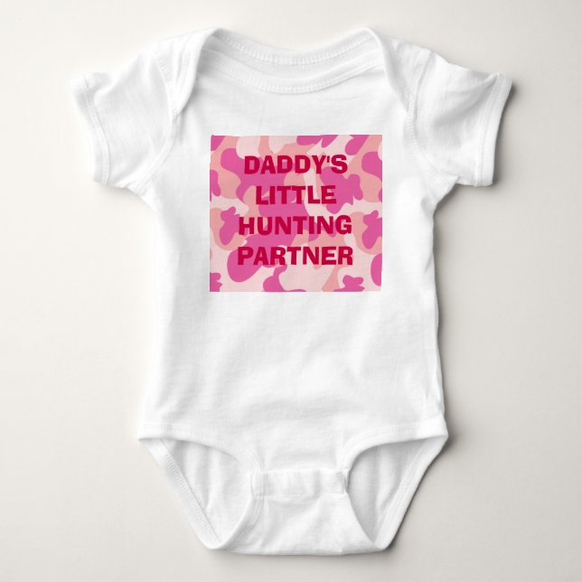 Daddys kleiner Jagdpartner Baby Strampler (Vorderseite)