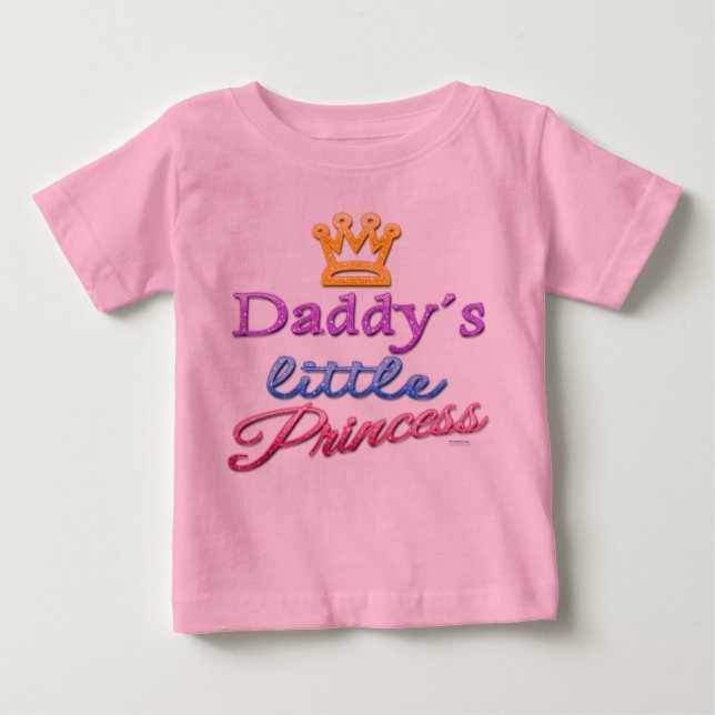 Daddys kleiner Prinzessin-Baby-Kleinkind-T - Shirt (Vorderseite)