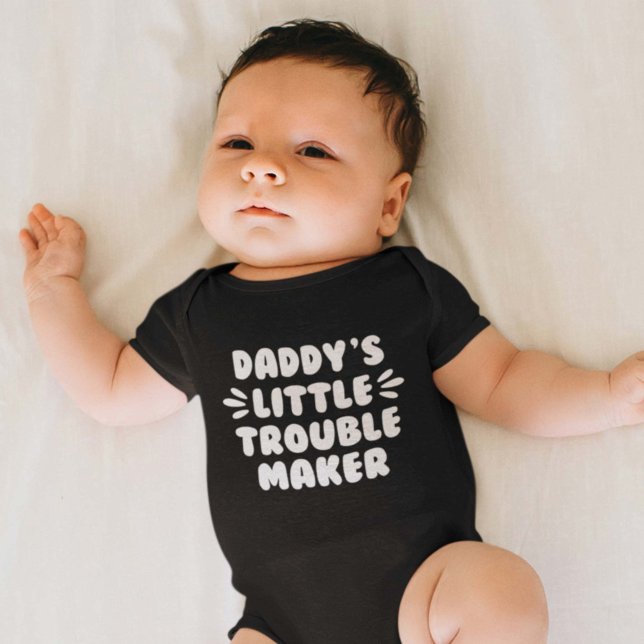 Daddy's kleiner Trouble Maker Baby Strampler (Von Creator hochgeladen)