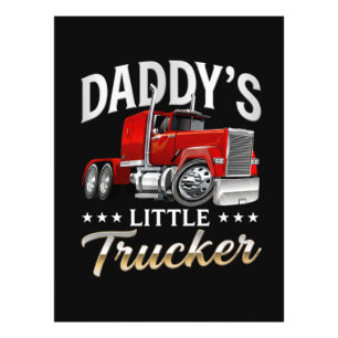 Daddys kleiner Trucker Fotodruck