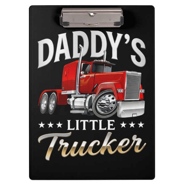 Daddys kleiner Trucker Klemmbrett (Vorderseite)