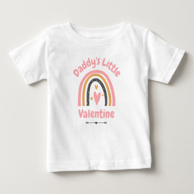 Daddys Kleiner Valentine Baby T - Shirt (Vorderseite)