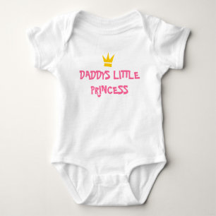 DADDYS KLEINES PRINCESS-SHIRT BABY STRAMPLER