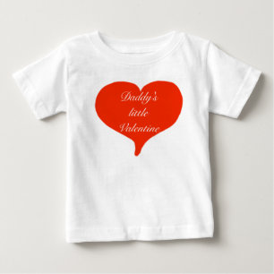 Daddys kleines Valentinsbaby-T-Shirt Baby T-shirt