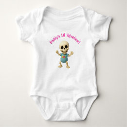 Daddy's Lil Bonehead Girl's Baby Bodysuit Strampler