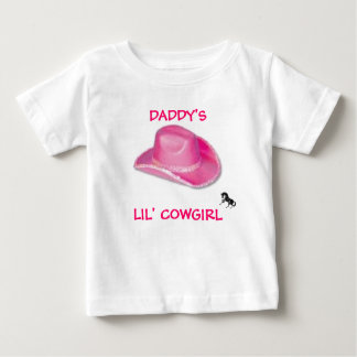 DADDYS LIL' COWGIRL BABY T-SHIRT