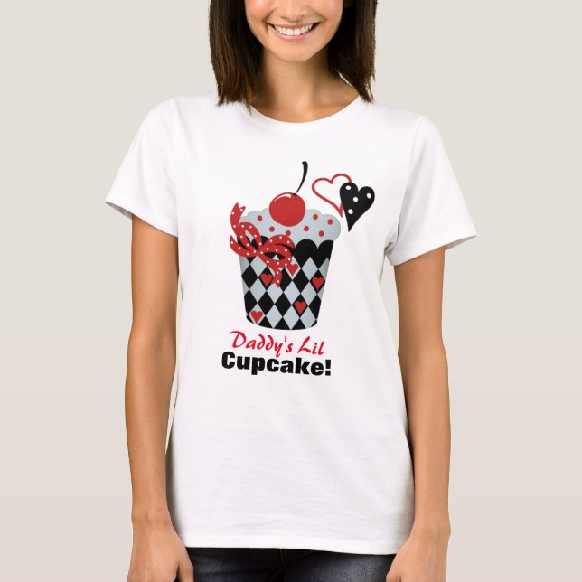 Daddy's Lil Cupcake Maternity Shirt (Vorderseite)