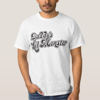 Daddy's Lil Monster Baseball Style T - Shirt