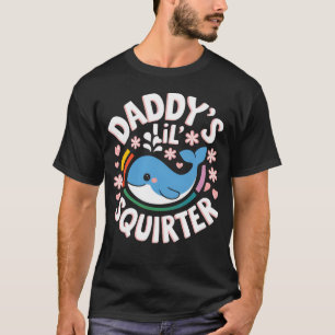 Daddy's Lil Squirter Pastell-Wal-Herzen T-Shirt
