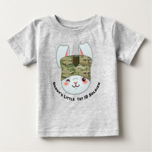 "Daddy's Little 1st ID Soldier" Baby T-shirt