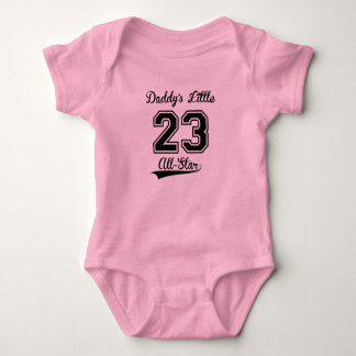 Daddy's Little All Star (Pink) Baby Strampler