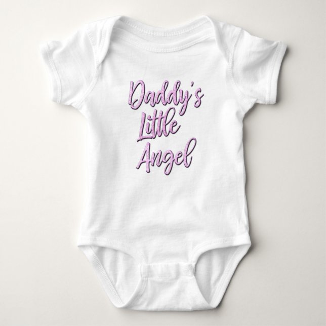 Daddy's Little Angel Bodysuit für Baby Strampler (Vorderseite)