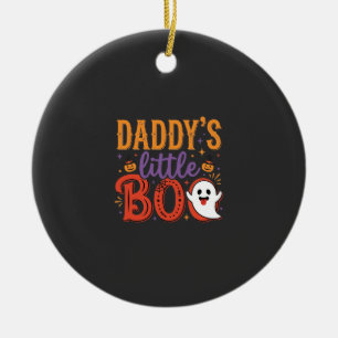 Daddy's Little Boo Halloween-Geister-Design Keramik Ornament