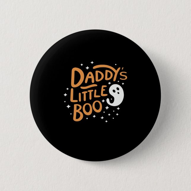 Daddy's Little Boo, Happy Halloween Button (Vorderseite)