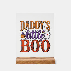 Daddys Little Boo Vintage Halloween Acrylschild