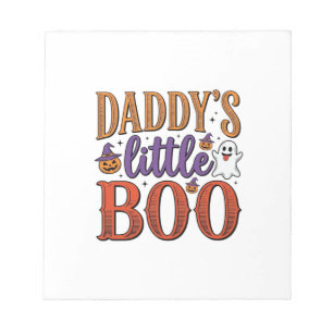 Daddys Little Boo Vintage Halloween Notizblock
