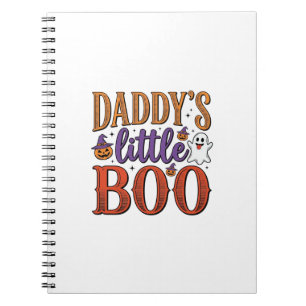 Daddys Little Boo Vintage Halloween Notizblock