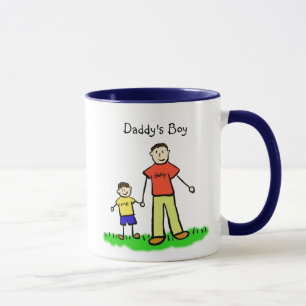 Daddy's Little Boy Tasse (Brünett anpassen)