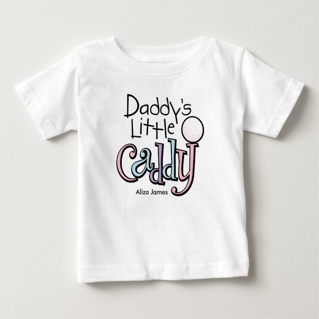 Daddy's Little Caddy Baby T-shirt (Vorderseite)