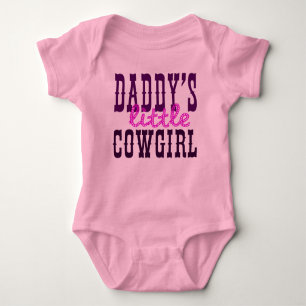 Daddy's Little Cowgirl Baby Strampler