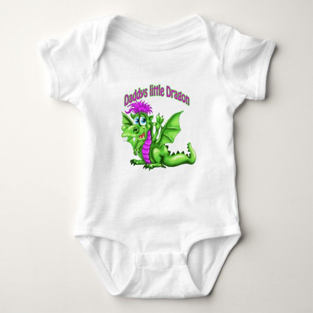 Daddy's Little Dragon Baby Strampler (Vorderseite)