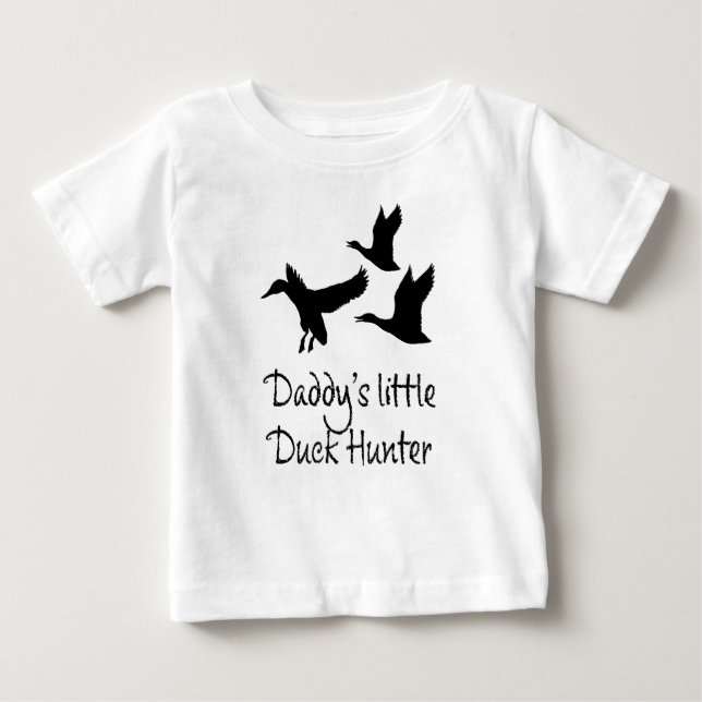 Daddys Little Duck Hunter Baby Bodysuit T-shirt (Vorderseite)