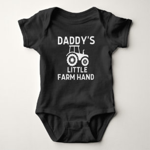 Daddy's Little Farm Hand Funny Traktor Baby Gesche Baby Strampler