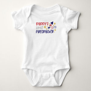 Daddy's Little Firecracker Baby T - Shirt