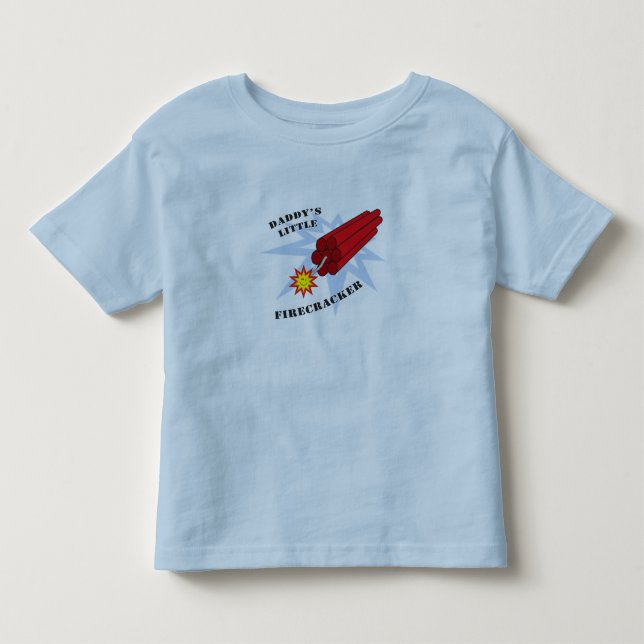 Daddy's Little Firecracker Kleinkind T-shirt (Vorderseite)