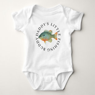 Daddys Little Fishing Buddy Baby Bodysuit Baby Strampler