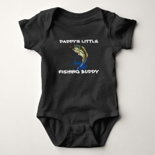 Daddys Little Fishing Buddy Baby Bodysuit Strampler