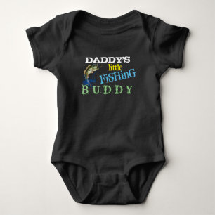 Daddys Little Fishing Buddy Baby Strampler
