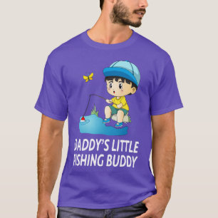 Daddys Little Fishing Buddy Niedlich Boy T-Shirt