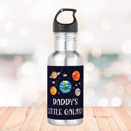 Daddy's Little Galaxy Funny Quote Space Kids Edelstahlflasche